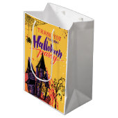 Sac Cadeau Moyen Fête d'Halloween Abstraite et colorée (Devant Angle)