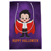 Sac Cadeau Moyen Fête d'Halloween pour enfants Vampire (Devant)