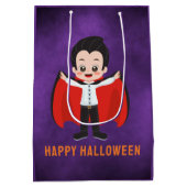 Sac Cadeau Moyen Fête d'Halloween pour enfants Vampire (Dos)