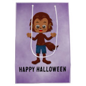 Sac Cadeau Moyen Fête d'Halloween pour enfants Werewolf (Dos)