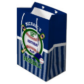 Sac Cadeau Moyen Fête du 00e anniversaire - Baseball - Dark Green (Dos Angle)