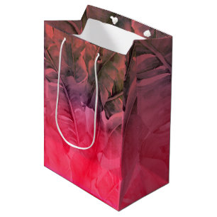 Sac Cadeau Moyen Fête Fun Hawaïenne Chaleur Été Tropical Rose Chaud
