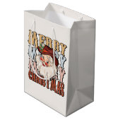 Sac Cadeau Moyen fête Noël occidental Père Noël (Dos Angle)