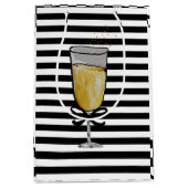 Sac Cadeau Moyen Fête ou Mariage des années folles (Devant)