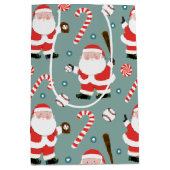 Sac Cadeau Moyen Fêtes de Noël de baseball (Devant)