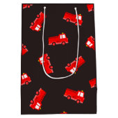 Sac Cadeau Moyen Feu camion Anniversaire (Dos)