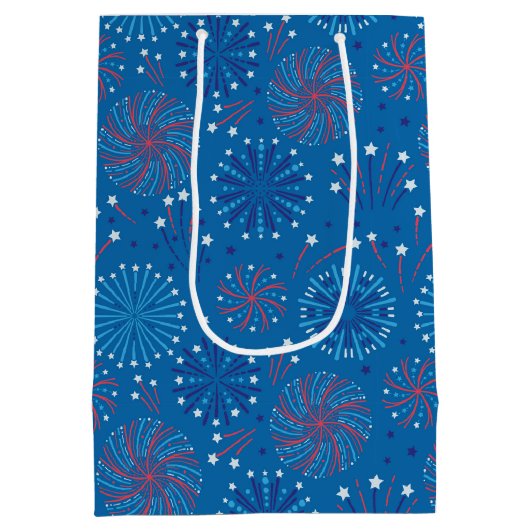 Sac Cadeau Moyen Feu d'artifice du 4 juillet (Dos)