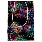 Sac Cadeau Moyen Feu de Neon (Devant)