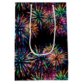 Sac Cadeau Moyen Feu de Neon (Dos)