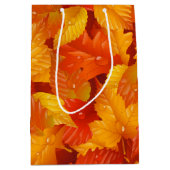Sac Cadeau Moyen Feuilles d'automne (Devant)
