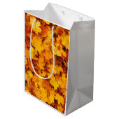 Sac Cadeau Moyen Feuilles d'automne (Dos Angle)