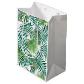 Sac Cadeau Moyen Feuilles de la jungle tropicale (Devant Angle)