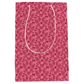 Sac Cadeau Moyen Feuilles Valentines (Devant)