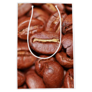 Sac Cadeau Moyen Fèves de café grillées