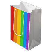 Sac Cadeau Moyen Fierté dans chaque rayure (Devant Angle)