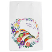 Sac Cadeau Moyen FIESTA Cactus Folklore Fleurs Personnalisé (Devant)