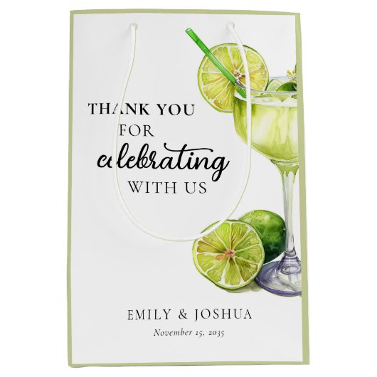 Sac Cadeau Moyen Fiesta Margarita Couples Douche (Devant)