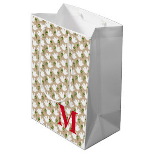 Sac Cadeau Moyen Filiale de la colombe de Noël Foi Paix Amour Joie 