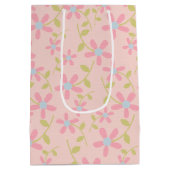 Sac Cadeau Moyen Fille Baguette Mariée en Robe de Dentelle et Baske (Dos)