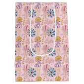 Sac Cadeau Moyen Fille Bébé rose sous la brise marine (Dos)