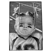 Sac Cadeau Moyen Fille de football (Dos)