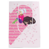 Sac Cadeau Moyen Fille Être amoureuse (Dos)