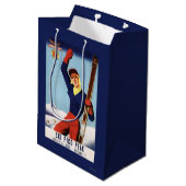 Sac Cadeau Moyen Fille flexible de ski de Pin- d'insecte (Dos Angle)