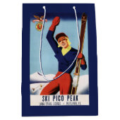 Sac Cadeau Moyen Fille flexible de ski de Pin- d'insecte (Devant)