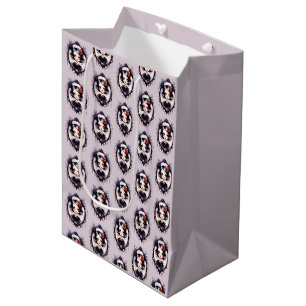 Sac Cadeau Moyen Fille gothique Miroir victorien Gris Halloween