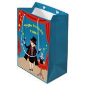 Sac Cadeau Moyen Fille magicien Spectacle Anniversaire (Dos Angle)