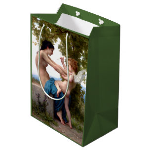 Sac Cadeau Moyen Fille Se Défendant Contre Eros Cupid Fine Art