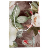 Sac Cadeau Moyen Fines Roses Roses Blanches et Roses Tendres (Devant)