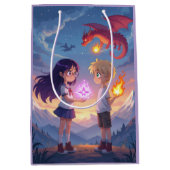 Sac Cadeau Moyen Fire Legend Gift Bag – Kids with Magic (Devant)