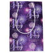 Sac Cadeau Moyen Fireworks Sweet 16 Purple ID984 (Devant)