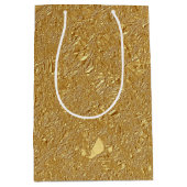 Sac Cadeau Moyen Flacons métalliques d'or (Devant)