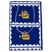 Sac Cadeau Moyen Flag of Quebec City Medium Gift Bag (Devant)