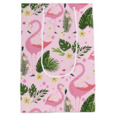 Sac Cadeau Moyen Flamant rose Collection d'été Un design 8 (Dos)
