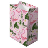 Sac Cadeau Moyen Flamant rose Collection d'été Un design 8 (Dos Angle)