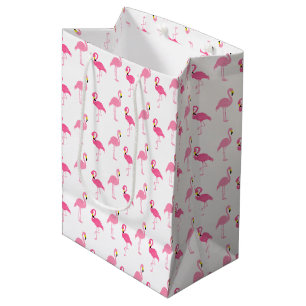 Sac Cadeau Moyen Flamants roses roses mignons
