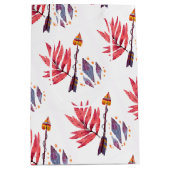 Sac Cadeau Moyen Flèche d'aquarelle et diamants (Devant)