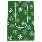 Sac Cadeau Moyen Flèche de neige verte (Dos)