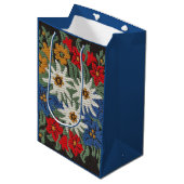 Sac Cadeau Moyen Fleur alpine suisse d'edelweiss (Devant Angle)