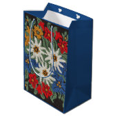 Sac Cadeau Moyen Fleur alpine suisse d'edelweiss (Dos Angle)
