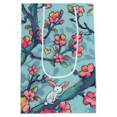 Sac Cadeau Moyen Fleur de Pâques (Dos)