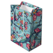 Sac Cadeau Moyen Fleur de Pâques (Dos Angle)