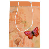 Sac Cadeau Moyen Fleur de pêche douce (Dos)