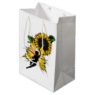 Sac Cadeau Moyen Fleur de tournesol