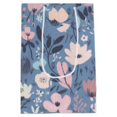 Sac Cadeau Moyen Fleur d'été Abstrait (Dos)