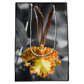 Sac Cadeau Moyen Fleur d'orchidée jaune (Dos)