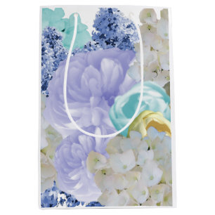 Sac Cadeau Moyen Fleur florale douce rêveuse
